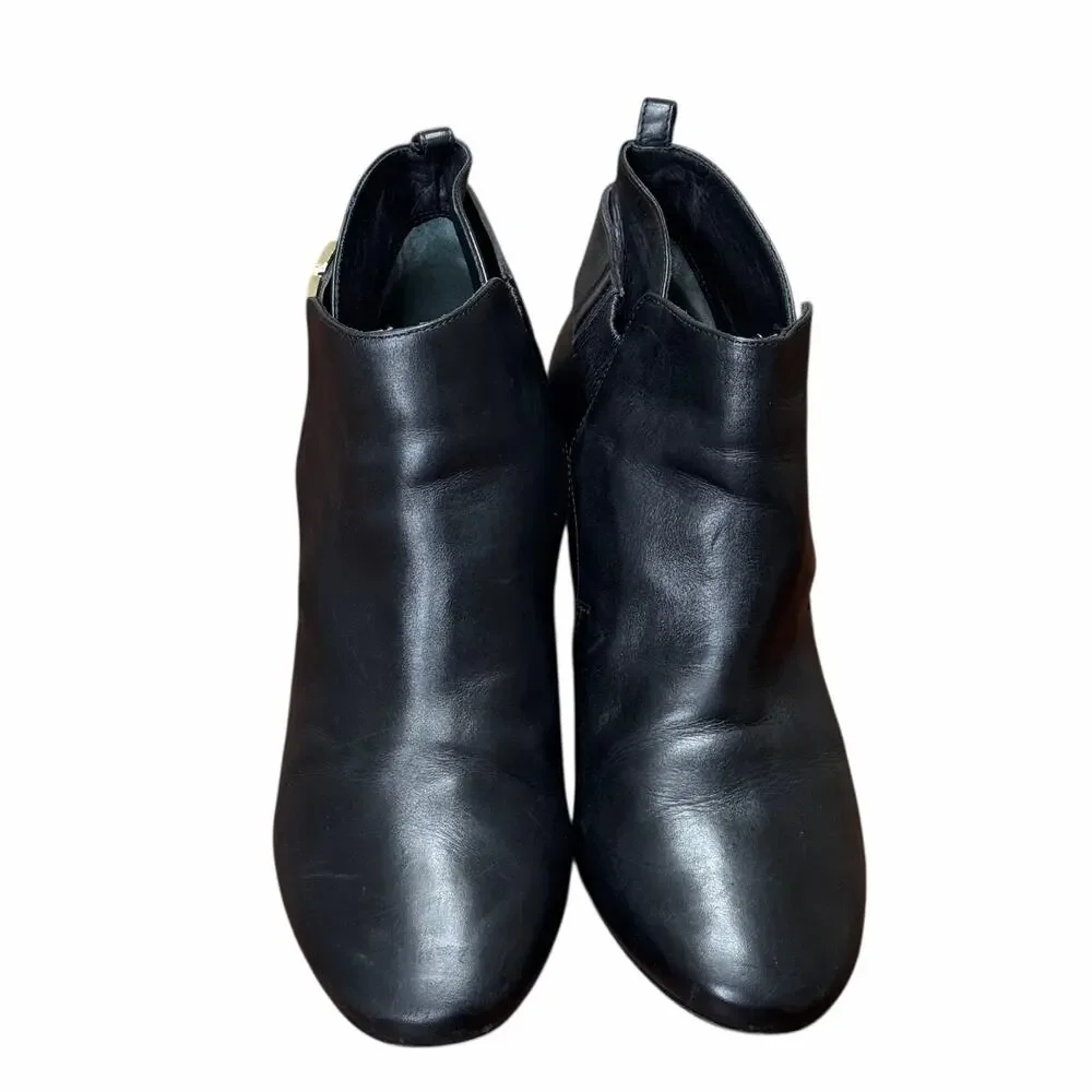 Tory Burch Gemini Link Black Boots Size 10 Pre-Owned
